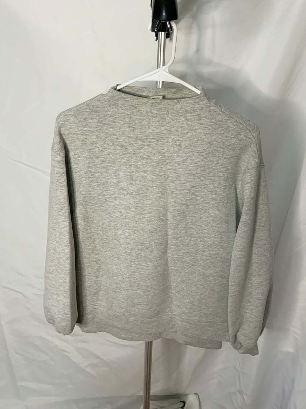Rachel Zoe Gray Mock Neck Sweatshirt Women’s Size S
